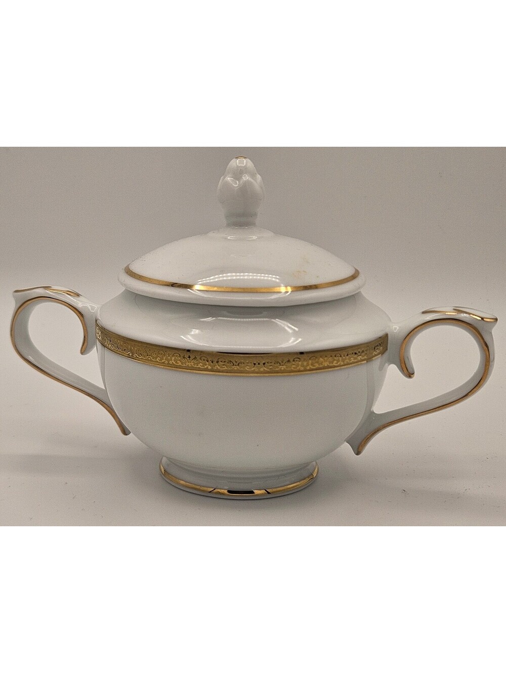 Charter Club Grand Buffet Gold Covered Sugar Bowl